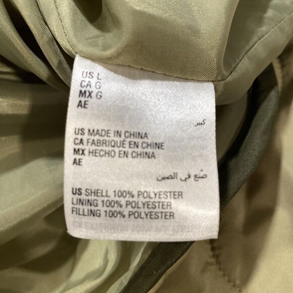 And Now This Women's Large Green Onion Quilted Button Up Lightweight Jacket - Picture 8 of 8